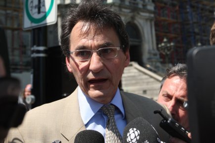 Richard Bergeron, le leader du parti "Projet Montr�al" ...